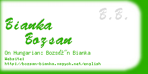 bianka bozsan business card